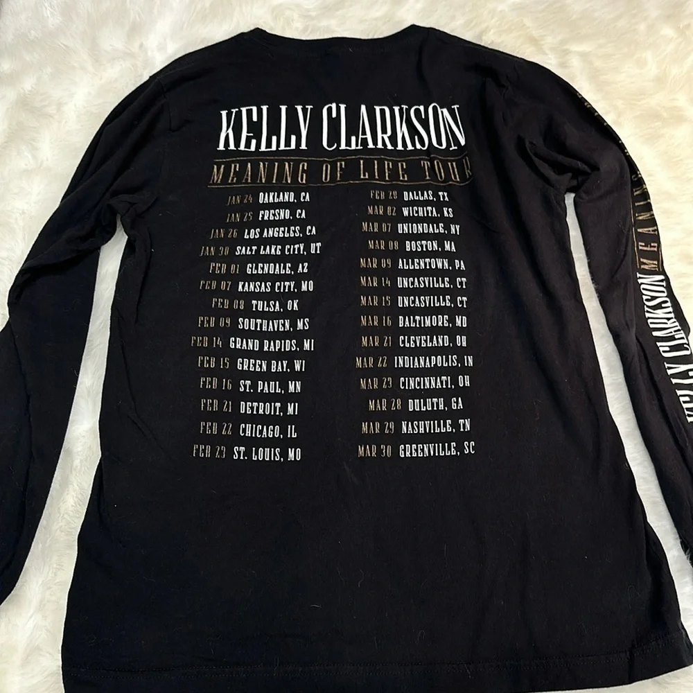 Kelly Clarkson Meaning of Life Tour long sleeve tee t-shirt